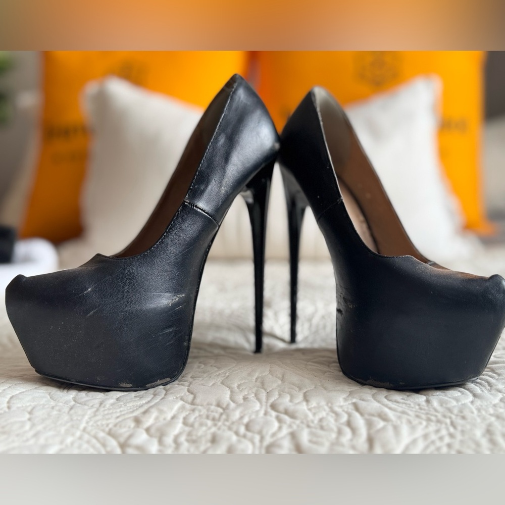 Black stilettos